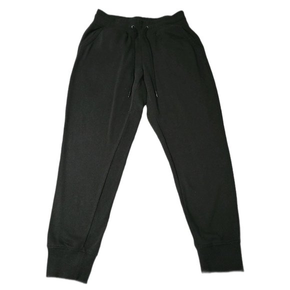 🏁3/$10🏁 GAIAM Women Black Joggers: Soft Cotton Elastic Waist, Drawstring - Picture 3 of 5
